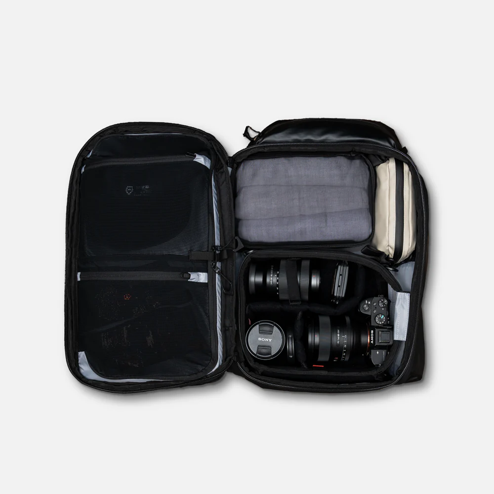 TRANSIT Travel Backpack 35L in Black - Image 3