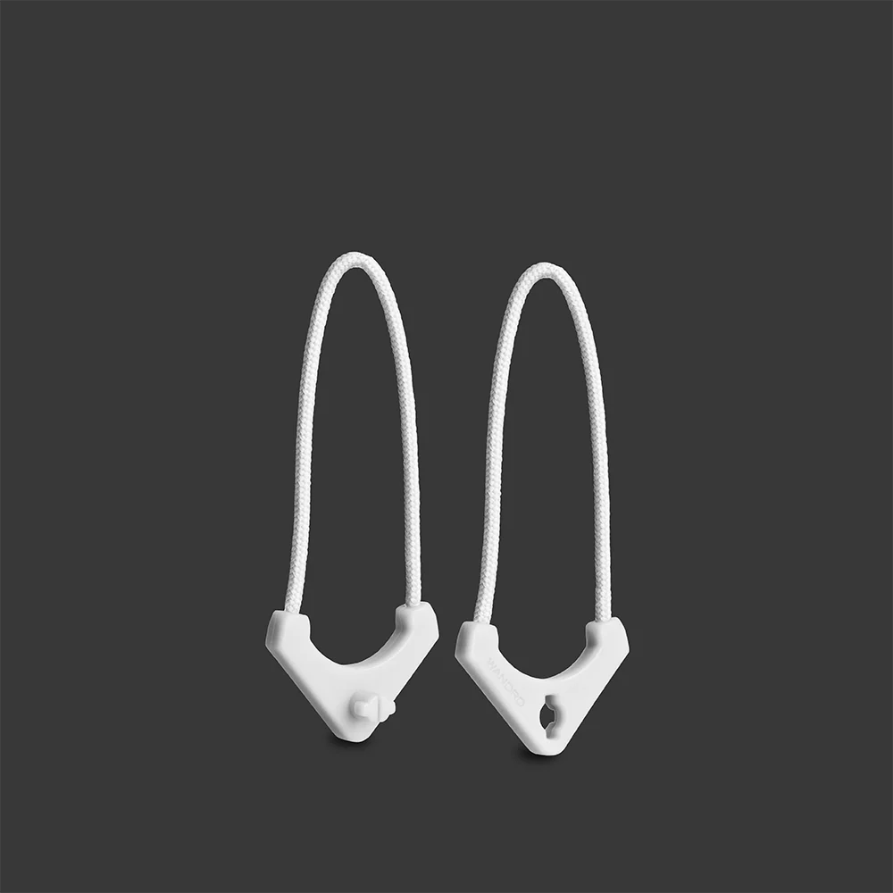 WORRYLESS® Locking Zipper Pullers in Cloudbreak White - Image 2